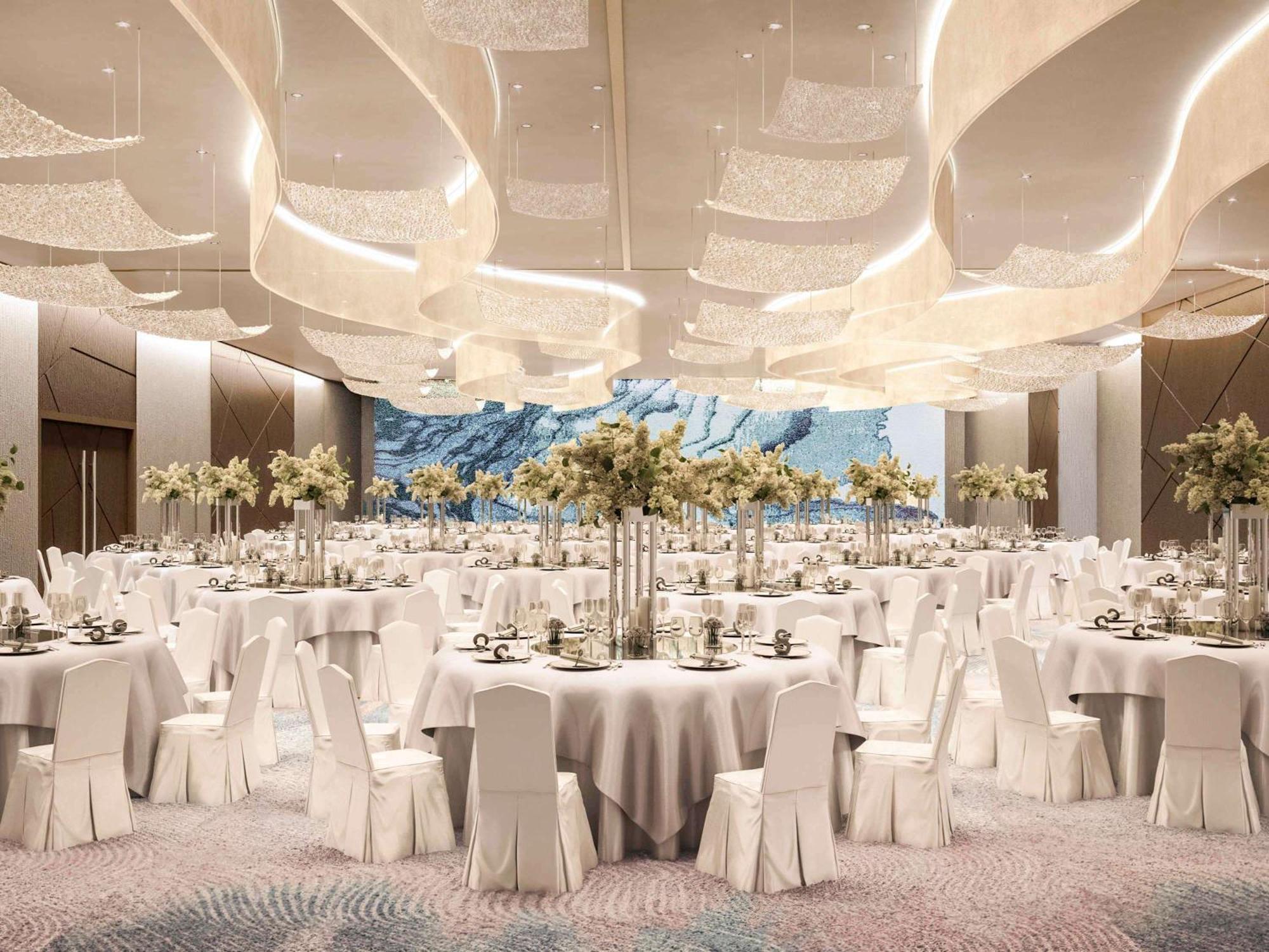 Moevenpick Hotel & Apartments Ghala Mascate Exterior foto The Grand Ballroom