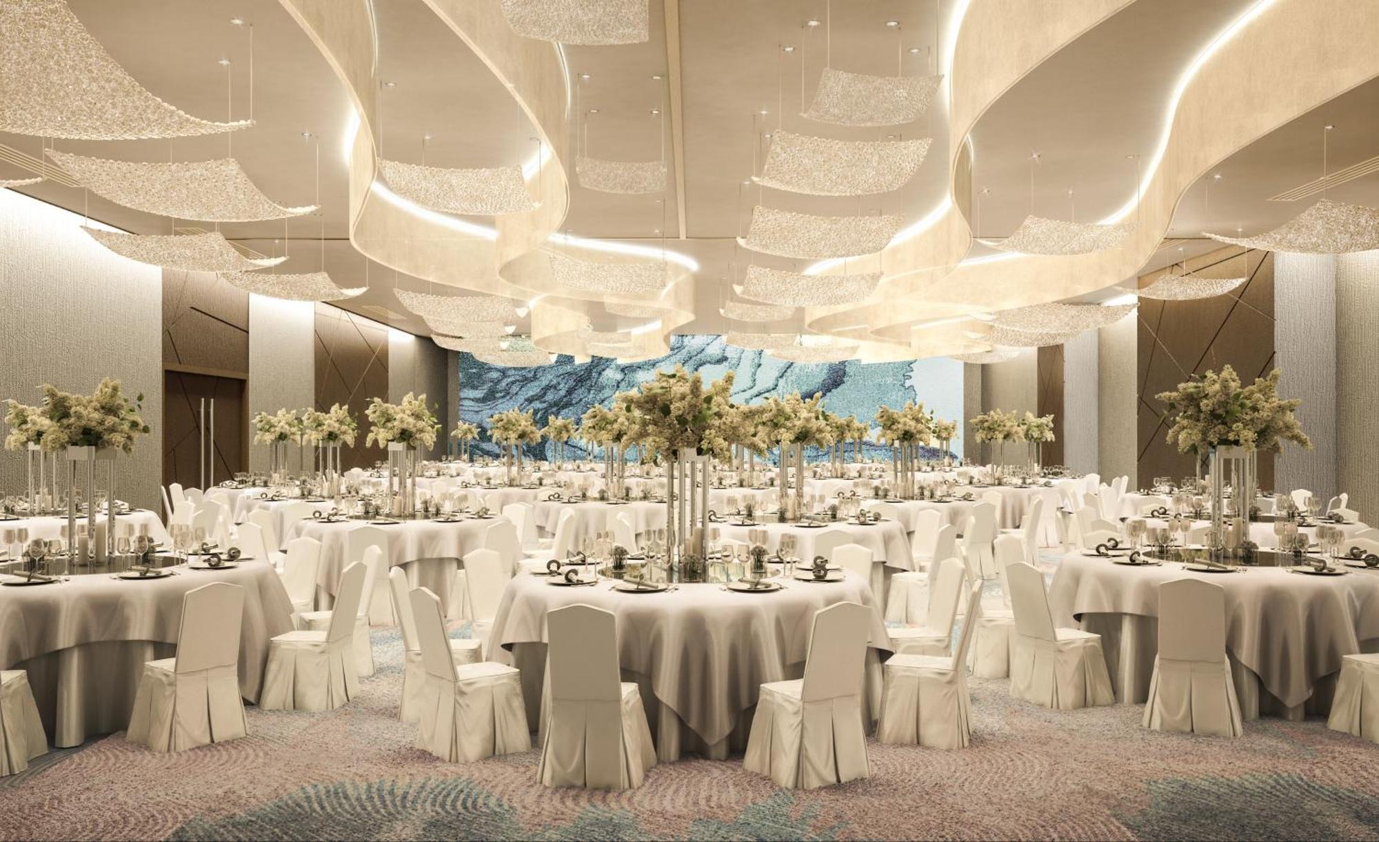 Moevenpick Hotel & Apartments Ghala Mascate Exterior foto The Grand Ballroom